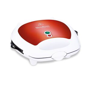 Moulinex 700W Break Time Sandwich Maker Red and White Moulinex 700W Break Time Sandwich Maker Red and White